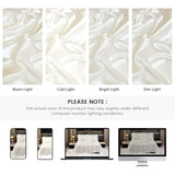 Silk Like Satin Comforter Set with Sheet Set Queen 8 Pcs White Satin Bedding Set Silky Ruffle Pattern Home Deocr Luxury Hotel Silky Bed in a Bag with 1 Cushion Cover Bedding_Dreamer