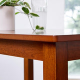 Livinia Seattle 3-Piece Wooden Dining Table Set for 2, Modern Farmhouse Kitchen Dining Room Set with Solid Wood Ladder Back Chairs for Small Space (Antique) Livinia