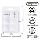 150 Packs Wax Melt Clamshells Molds, Clear Empty Plastic Cube Tray for Wickless Tarts Candles (Clear).