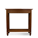 Leick Home 10059 Rustic Slate Tile Hall Console Sofa Table with Shelf, Rustic Oak Leick Home