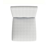 HomePop Home Decor |Classic Upholstered Parsons Dining Chairs |Decorative Home Furniture, Cream Mini Grid Pattern (Single Pack) HomePop