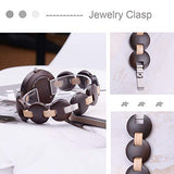 BEWELL Wood Watch Women Handmade Lightweight Analog Quartz Dress Wrist Watches with Wooden Bracelet BEWELL