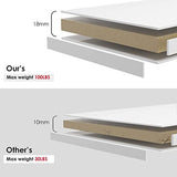 5-Shelf White Wooden Bookcase for Home, Office, and School Display Sunon