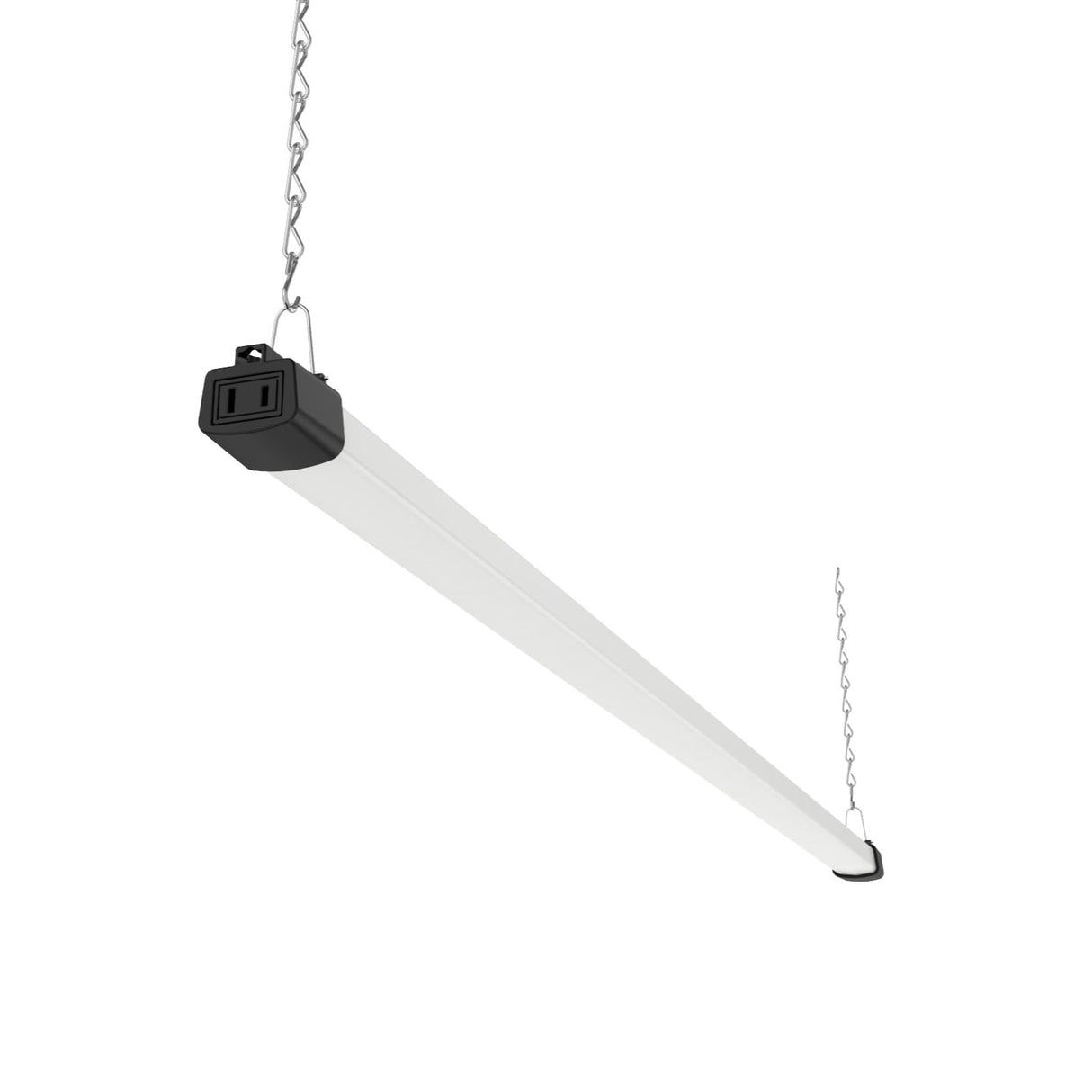 Quarterback 4FT LED Shop Light 40W Strip Work Shop Light Compact Slim with Inline Switch Daylight White 5000K for Garage Workshop Basement Quarterback