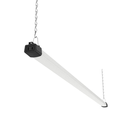 Quarterback 4FT LED Shop Light 40W Strip Work Shop Light Compact Slim with Inline Switch Daylight White 5000K for Garage Workshop Basement Quarterback