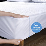 Cooling Waterproof Mattress Protector Full Size, Mattress Cover 3D Air Fabric Mattress Pad Cover Smooth Soft Breathable Noiseless, 8''-21'' Deep Pocket Hanherry