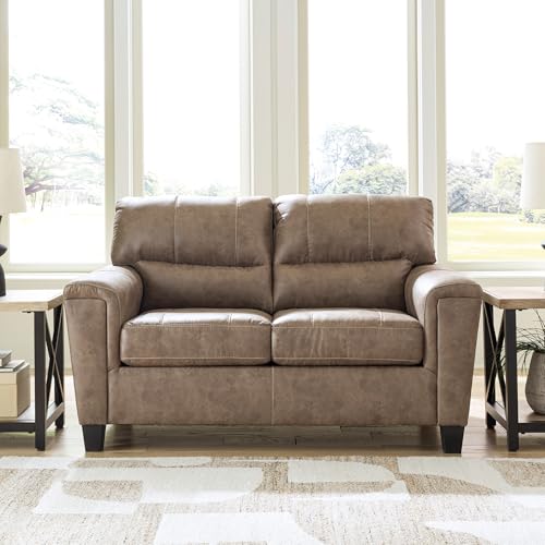 Signature Design by Ashley Navi Modern Loveseat with Removable Cushions, Dark Brown Signature Design by Ashley