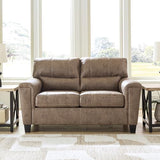 Signature Design by Ashley Navi Modern Loveseat with Removable Cushions, Dark Brown Signature Design by Ashley