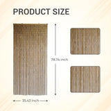 Vietbud Décor Natural Bamboo Beaded Curtains for Doorways, Decorative Room Divider, Natural Vietnamese Craft, Indoor Hanging Bamboo Blinds, Sturdy Hook, Easy to Clean, 35.43 x 78.74 Inches VIETBUD DECOR