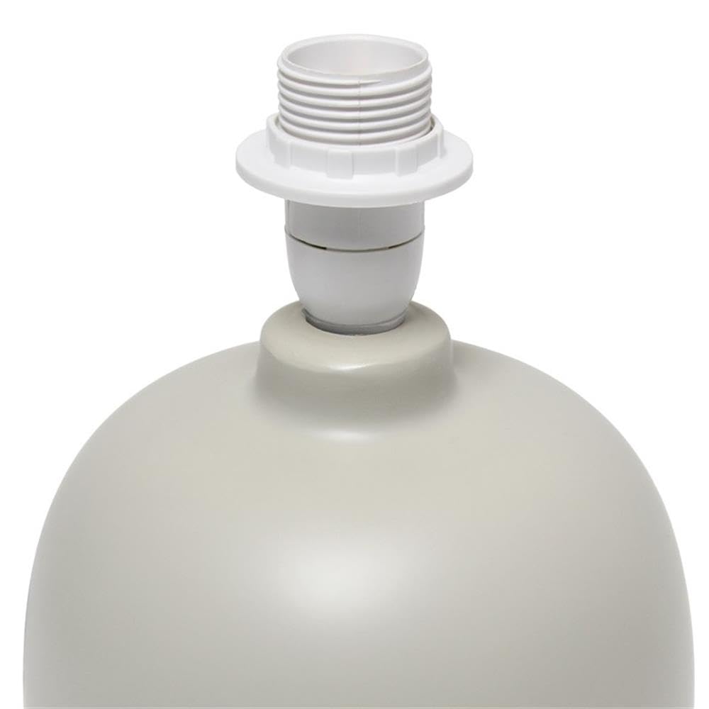 Simple Designs LT2078-LWG Petite Mid Century Table Lamp, Light Wood and Light Gray Simple Designs