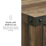 Walker Edison Cass Modern Farmhouse Double Barn Door Accent Cabinet, 30 Inch, Grey Wash Walker Edison