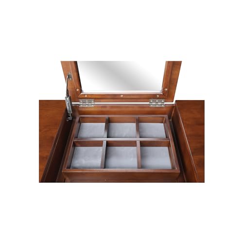 International Concepts Vanity Table with Vanity Bench Esspresso IC International Concepts