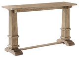Crosley Furniture Joanna Modern Farmhouse Sofa Console Table for Hall, Entryway, Living Room, Accent Tables, Rustic Brown Crosley Furniture