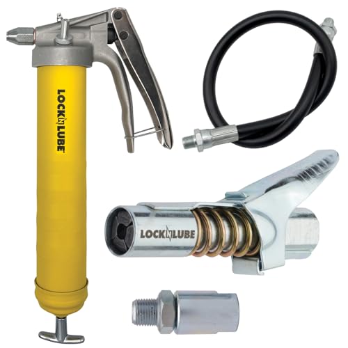 LockNLube Professional Pistol-Grip Grease Gun - WoodArtSupply