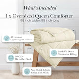 Southshore Fine Living, Inc. Full/Queen Comforter, Premium Quality All-Season Down-Alternative Comforter, Queen/Full Size, Cream Southshore Fine Living, Inc.