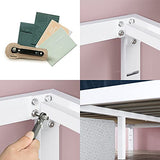 Zinus Mia Metal Platform Bed Frame - Twin Size, Wood Slat Support, Easy Assembly, White Zinus