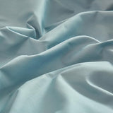 VM VOUGEMARKET Foggy Blue Twin Fitted Sheet 1 Piece,100% Cotton Blue Single Bottom Sheet with 15" Deep Pocket,Comfortable and Breathable Mattress Cover VM VOUGEMARKET