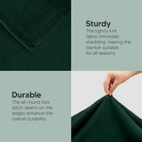 Utopia Bedding Fleece Blanket Queen Size Forest Green 300GSM Luxury Anti-Static Fuzzy Soft Microfiber Bed Blanket (90x90 Inch) Utopia Bedding