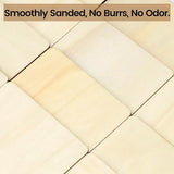 KUQQI 36Pcs 4x4 Inch Blank Unfinished Wood Pieces for Laser Engraving, Wood Carving, Painting, Coaster Making, and DIY Arts Craft Projects KUQQI