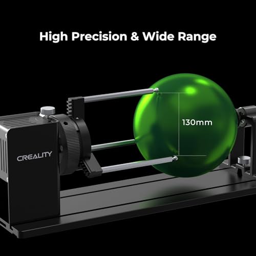 Creality Rotary Roller Pro, Laser Engraver Accessories 3-in-1 Kit for Falcon and Other Engraving Machines, Jaw Chuck for Glass, Cylindrical Objects, Ring, Cups, Pens Creality