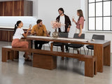Transformer Table Dining Table Set for 4 to 12, Extendable Wood Dining Table 1 to 10 feet with Extendable Bench - Space Saving Furniture Wood (Brown, Table + Bench) Transformer Table