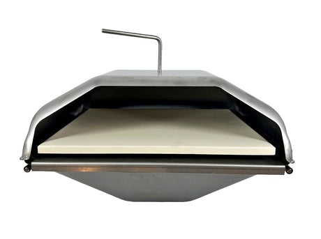 Wood Fired Pizza Oven Attachment for Most Full Sized Pellet Grills - Compatible with GMG, Traeger, Pit Boss, Camp Chef, Rec-Tec, Smoke Hollow and More Pellethead