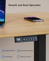 Xyndyx 264 lbs Capacity Dual Motor Electric Standing Desk Frame, Height Adjustable Sit Stand up Desk Legs for 39.4” to 74.8” Desktop, Anti-Collision Function, Cable Tray, 2 Hooks, Black Frame Only Xyndyx