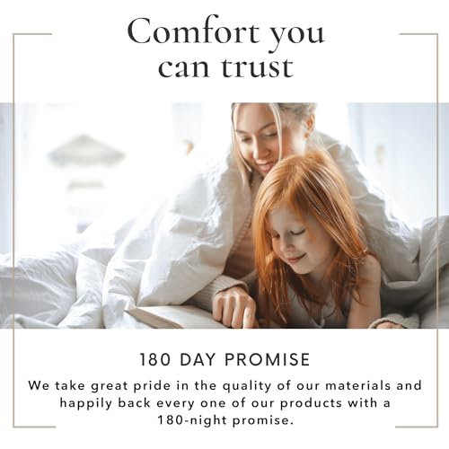 Bamboo Bay All Season Queen Size Comforter, 100% Viscose Made from Bamboo, Soft Quilted Down Alternative Duvet Insert with Corner Tabs, Breathable Cooling Bedding, 90 x 94 Inch Bamboo Bay