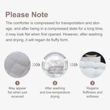 MH MYLUNE HOME Down Alternative Comforter Queen Size, Winter Warm Duvet Insert Fluffy Bed Comforter Insert White Baffle Box Stitched with Corner Tabs, Queen MH MYLUNE HOME