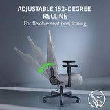 Razer Iskur V2 X Ergonomic Gaming Chair: Built-in Lumbar Support - Widened Seat - High Density Foam Cushions - Adjustable 152 Degree Recline - 2D Armrests - Plush Fabric Finish - Light Gray Edition Razer