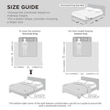 Bedsure Oversized King Comforter - Oversized King Duvet Insert for All Season, Ultra-Soft Down Alternative Comforter, Blanket for Bed, with 4 Tabs, Machine Washabl, Linen, 116x98 in Bedsure