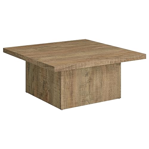 Coaster Home Furnishings Zetta Square Engineered Wood Coffee Table Mango Coaster Home Furnishings
