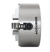 Accusize Industrial Tools 6'' 4-Jaw Independent Lathe Chucks, Plain Back, Semi-Steel Body, Including 1 Set Of Reversible Jaws, 0557-0006 Accusize Industrial Tools