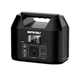 SinKeu E150 Portable Power Station 150W 122.8 Watt Hours LiFePO4 Battery Power Bank Camping Solar Generator with 110V AC Outlet(USB*2 DC*2 USB-C) Flashlight for Outdoor Home Travel Emergency(Black) SinKeu