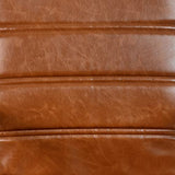 Flash Furniture Whitney Mid-Back Desk Chair - Brown LeatherSoft Executive Swivel Office Chair with Black Frame - Swivel Arm Chair Flash Furniture