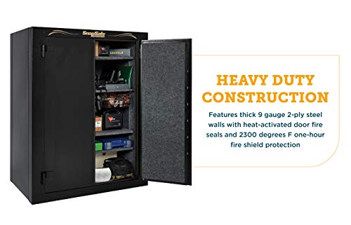 SnapSafe Super Titan XL Double Door Modular Gun Safe, Model 75014 - Secure Heavy Duty Safe Ideal as a Firearm Safe, Gun Vault, Home Safe for Valuables - Gun Safe with Electronic Lock, Fire Protection SnapSafe