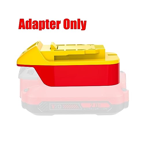 X-Adapter for DeWalt 20v MAX Cordless Tools Only Fits Craftsman V20 (NOT Old 20v) Lithium Batteries- Adapter Only Black X-Adapter