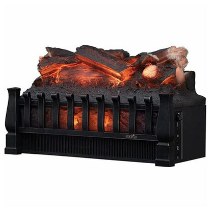 Duraflame 20" Electric Fireplace Log Set Insert and Fire Crackler Combo with Infrared Quartz Set Heater and Realistic Ember Bed and Logs - DFI021ARU-CSFC