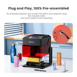 AlgoLaser Mini Rotary Roller for Laser Engraver – 360° Adjustable Y-Axis Rotary Attachment for Tumblers, Bottles & Cylindrical Engraving (Accessory Only, No Laser) AlgoLaser