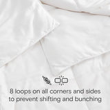 DOZ All Season Cooling Comforter, 100% Viscose Derived from Bamboo, Breathable, Lightweight, Soft, Down Alternative Duvet Insert, 8 Loops, 106"x90" (King/Cal King) DOZ by SIJO