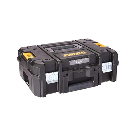DEWALT TSTAK II Tool Box, 13 Inch, Flat Top, Holds Up To 66 lbs, Flexible Platforms for Stacking (DWST17807) DEWALT