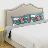 Bokkoy Soft and Silky Satin Pillow Case with Cute Cartoon Dachshunds Wrinkle Resistance for Standard, Queen, and King Sizes - Single Pack Sales Bokkoy