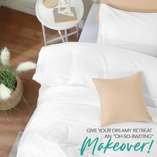Utopia Bedding Duvet Cover Set with Pillowcases- 2 Pieces Bedding Duvet Cover with Zipper Closure - 1 Duvet Cover with 1 Pillow Sham - Soft Brushed Microfiber (Twin/Twin XL, White) Utopia Bedding