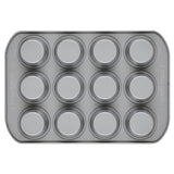 Farberware Nonstick Bakeware 12-Cup Muffin Tin / Nonstick 12-Cup Cupcake Tin - 12 Cup, Gray Farberware