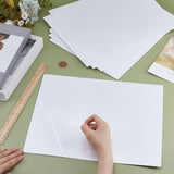 UNICRAFTALE 10 Sheet Self Stick Mounting Board 14.05"x11.02" White Picture Frame Backing Board for Cross Stitch Rectangle Photo Frame Backing for Cardmaking Embroidery Needlework Craft UNICRAFTALE