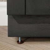 OVE Decors Bailey 60 in. W x 22 in. D x 34.5 in. H Double Sink Bath Vanity in Matte Black Wood with White Engineered Quartz Top OVE Decors