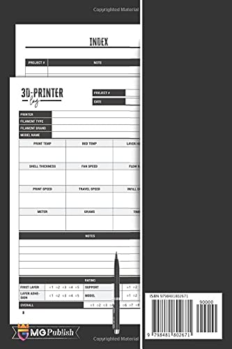 3d Printing Logbook | 3D Printing Record Keeping Book and Organizer to Keep a Detailed Record of your Projects to Ensure Continuous Improvement in ... Gift Giving Journal for 3D Printing Love - WoodArtSupply