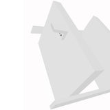 eHemco Contemporary 5-Tier Leaning Wall Ladder Bookshelf in White eHemco