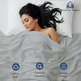 Cal-King Size Flat Bed Sheet - Hotel Quality Luxury Single Wrinkle Free & Fade Resistant Flat Sheet - Extra Soft, Breathable Bedding for Women, Men, Kids & Teens- Light Grey Flat Sheet Only Mattress-Homes