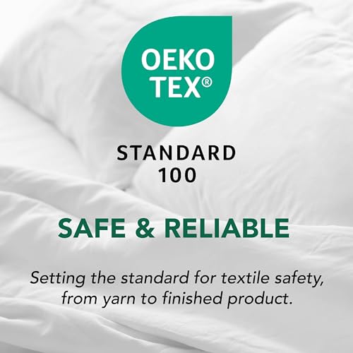 Serta Memory Flex Full/Queen Size Comforter, All Season Duvet Insert, Breathable and Stain Resistant Down Alternative Comforter, Machine Washable, 90 in x 90 in, White Serta